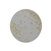 Kitchen Goods Glass Round Plate 10cm - Silver